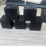 Shock-absorbing rubber block
